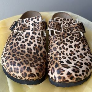 Birkenstock Boston Animal Print Clogs Papillo size 37= 6 - 6.5